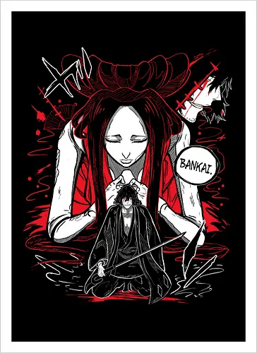 Kannonbiraki Benihime Aratame Bankai - shōnen, anime, manga, Blch - Kunstdruck