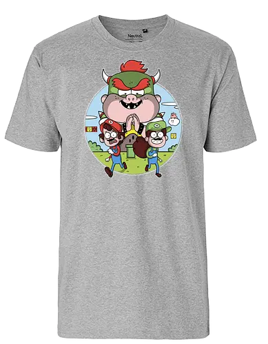 Super Mystery Bros - mario, luigi, dipper, mabel, gideon, waddles, mashup - Fairtrade T-Shirt
