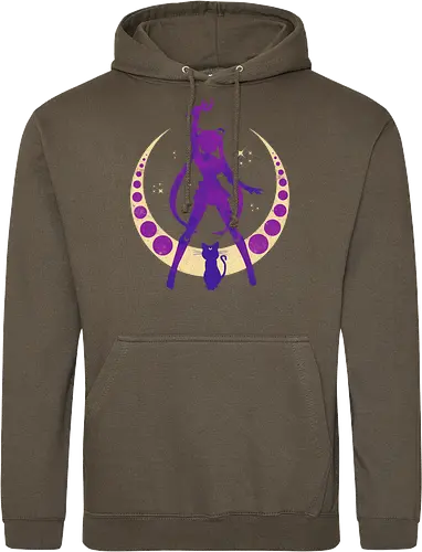 Champion of Justice - sailor, moon, cat, bunny, girl, moonstone, anime, manga, tuxedo - Standard Hoodie