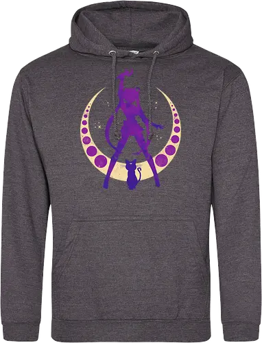 Champion of Justice - sailor, moon, cat, bunny, girl, moonstone, anime, manga, tuxedo - Standard Hoodie