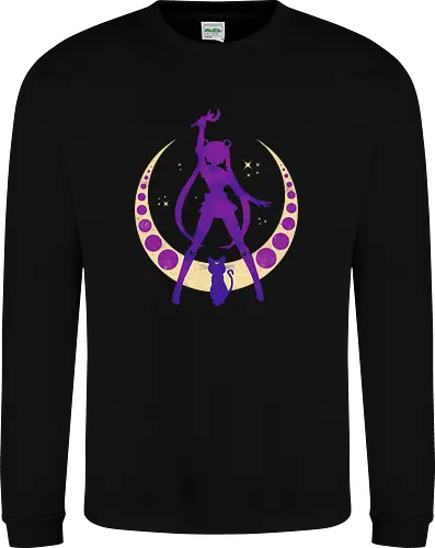 Champion of Justice - sailor, moon, cat, bunny, girl, moonstone, anime, manga, tuxedo - Sweatshirt