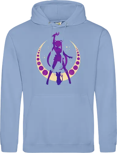 Champion of Justice - sailor, moon, cat, bunny, girl, moonstone, anime, manga, tuxedo - Standard Hoodie