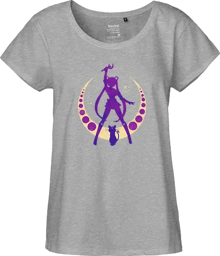 Champion of Justice - sailor, moon, cat, bunny, girl, moonstone, anime, manga, tuxedo - Fairtrade Girl Shirt