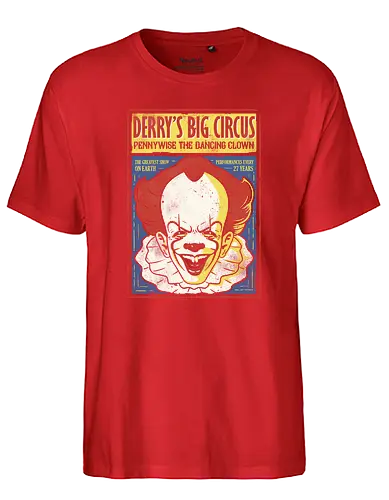 Derry's Big Circus '17 - it, clown, horror, circus, monster, halloween - Fairtrade T-Shirt