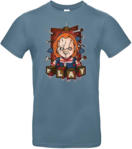 Let's Play - chucky, murder, doll, playtime, horror, movies, film, toy, spielzeug - Standard T-Shirt