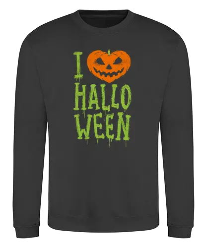 Halloween Love - halloween, pumpkin, kürbis, horror, spooky, gruselwusel, grusel - Sweatshirt