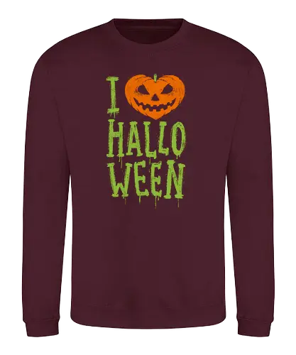 Halloween Love - halloween, pumpkin, kürbis, horror, spooky, gruselwusel, grusel - Sweatshirt
