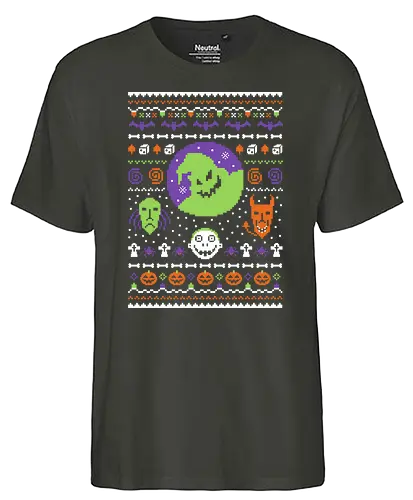 Oogie X-Mas - oogie boogie, nightmare, christmas, weihnachten, burton, Ugly christmas swter - Fairtrade T-Shirt