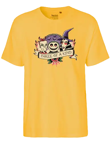 Three of a Kind - lock, shock, barrel, nightmare, christmas, alptraum, weihnachten, jack, oogie, boogie, movie, animated, animation - Fairtrade T-Shirt