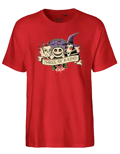 Three of a Kind - lock, shock, barrel, nightmare, christmas, alptraum, weihnachten, jack, oogie, boogie, movie, animated, animation - Fairtrade T-Shirt