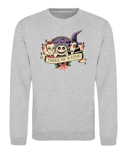 Three of a Kind - lock, shock, barrel, nightmare, christmas, alptraum, weihnachten, jack, oogie, boogie, movie, animated, animation - Sweatshirt