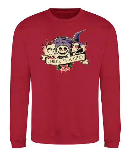 Three of a Kind - lock, shock, barrel, nightmare, christmas, alptraum, weihnachten, jack, oogie, boogie, movie, animated, animation - Sweatshirt