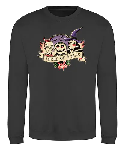 Three of a Kind - lock, shock, barrel, nightmare, christmas, alptraum, weihnachten, jack, oogie, boogie, movie, animated, animation - Sweatshirt