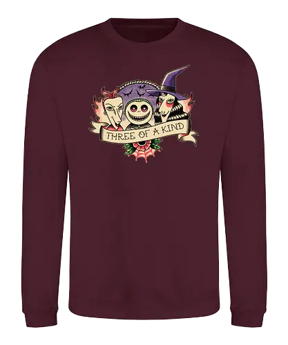 Three of a Kind - lock, shock, barrel, nightmare, christmas, alptraum, weihnachten, jack, oogie, boogie, movie, animated, animation - Sweatshirt