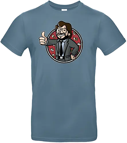Vault Professor - haus des geldes, vaultboy, professor, dali, maske, heist, fallout, mashup, gaming, games, berlin, tokio, rio - Standard T-Shirt