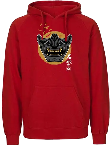 The way of the warrior - samurai, oni, oni mask, maske, japan, Japanese Art - Fairtrade Hoodie