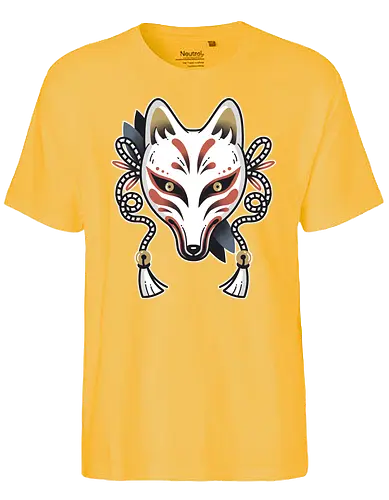 Kitsune tattoo - Kitsunen, japan, nippon, art, fox, fuchs, tattoo - Fairtrade T-Shirt