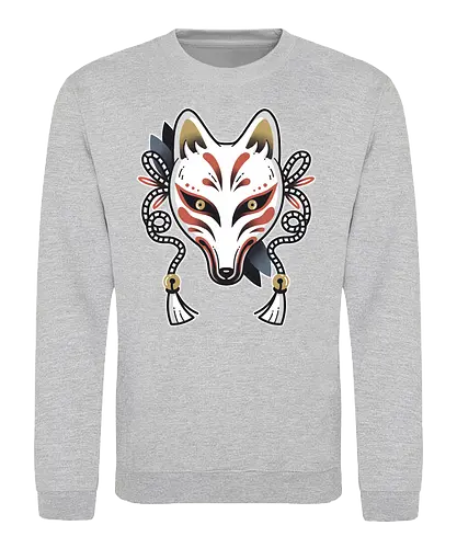 Kitsune tattoo - Kitsunen, japan, nippon, art, fox, fuchs, tattoo - Sweatshirt