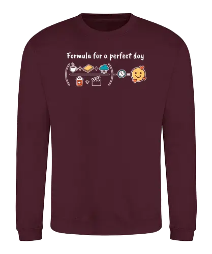 Perfect day - Formel, mathe, relax, perfekt - Sweatshirt