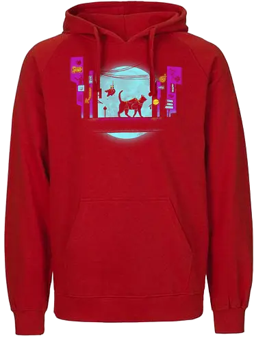Catuna matata - stray, cat, katze, gaming, game - Fairtrade Hoodie