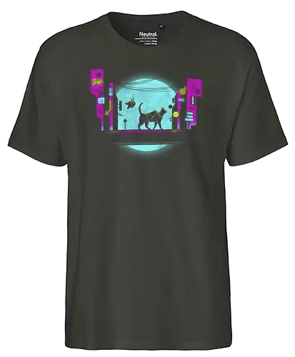 Catuna matata - stray, cat, katze, gaming, game - Fairtrade T-Shirt