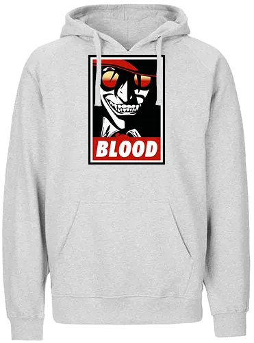 Blood - hellsing, anime, manga, alucard, count alucard - Fairtrade Hoodie