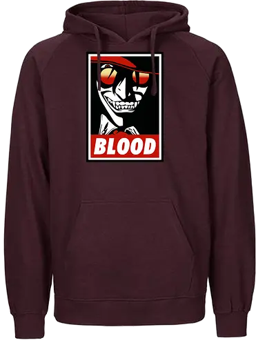 Blood - hellsing, anime, manga, alucard, count alucard - Fairtrade Hoodie