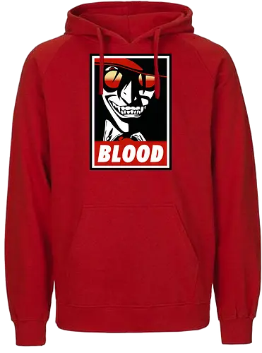 Blood - hellsing, anime, manga, alucard, count alucard - Fairtrade Hoodie