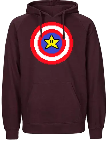 Captain Pixel - mcu, fun, mario, mashup - Fairtrade Hoodie