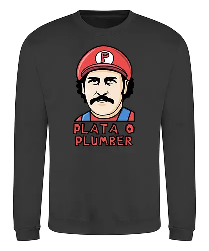 Plata o Plumber - pablo escobar, plata o plomo, mario, mashup - Sweatshirt