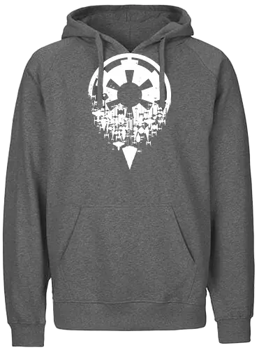 Fractured Empire - empire, star destroyer, tie fighter - Fairtrade Hoodie