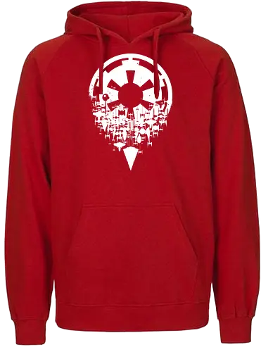 Fractured Empire - empire, star destroyer, tie fighter - Fairtrade Hoodie