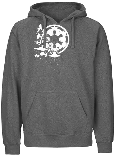 Imperial Domination - empire, galactic empire, star destroyer, tie fighter - Fairtrade Hoodie