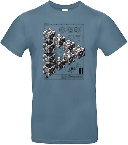 Impossible Companion - valve, portal, portal 2, companion cube - Standard T-Shirt