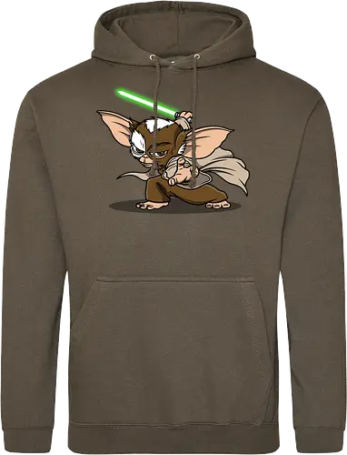 Master Mogwai - mogwai, gremlins, Alien, mashup, lightsaber, master - Standard Hoodie