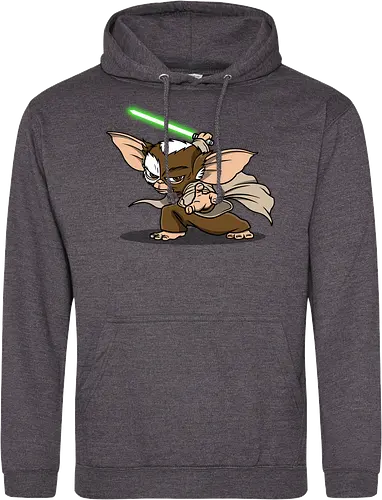 Master Mogwai - mogwai, gremlins, Alien, mashup, lightsaber, master - Standard Hoodie