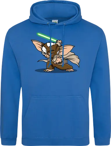 Master Mogwai - mogwai, gremlins, Alien, mashup, lightsaber, master - Standard Hoodie