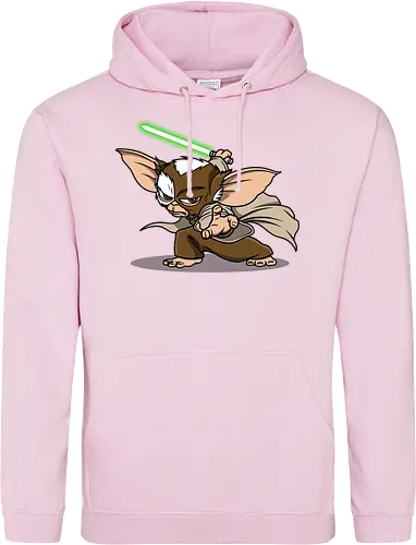 Master Mogwai - mogwai, gremlins, Alien, mashup, lightsaber, master - Standard Hoodie