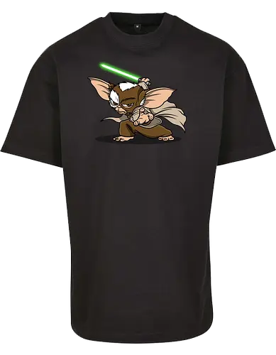 Master Mogwai - mogwai, gremlins, Alien, mashup, lightsaber, master - BYB Oversize T-Shirt 
