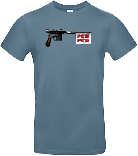 Pew Pew Gun - pewpewpew, pew pew, sci fi, science fiction, nerd, space opera, film, serie, gun, blaster - Standard T-Shirt