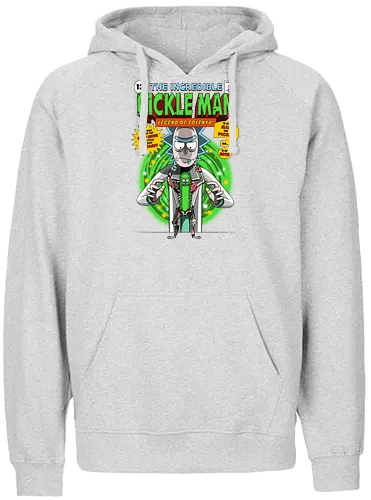 Pickleman - pickle rick, pickle, adult, cartoon, trickfilm, zeichentrick - Fairtrade Hoodie