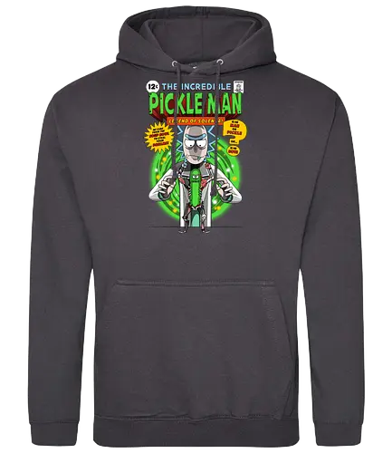 Pickleman - pickle rick, pickle, adult, cartoon, trickfilm, zeichentrick - Standard Hoodie