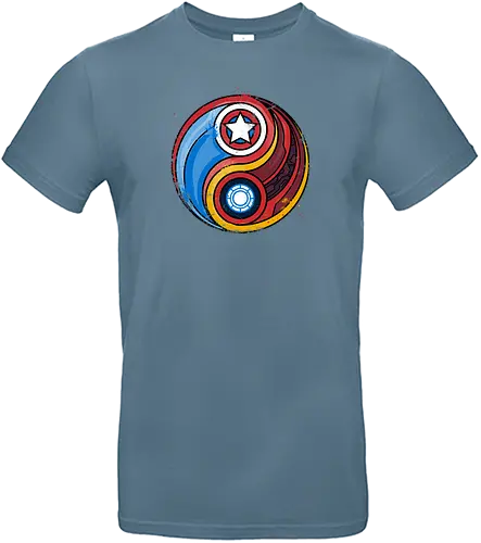 Steve 'n' Stark - comics, mcu, civil war, Tony, steve, yin, yang - Standard T-Shirt