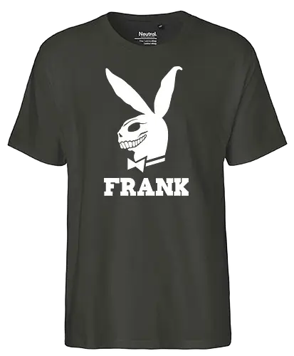 Frank - bunny, frank, mashup, rabbit, timetravel, zeitreise, Donnie - Fairtrade T-Shirt