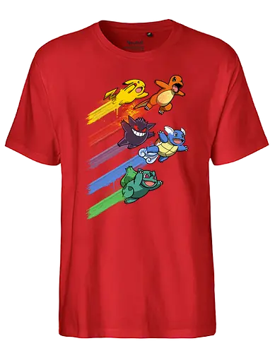 Pokesquadron - pocket, monster, starter, Squad - Fairtrade T-Shirt