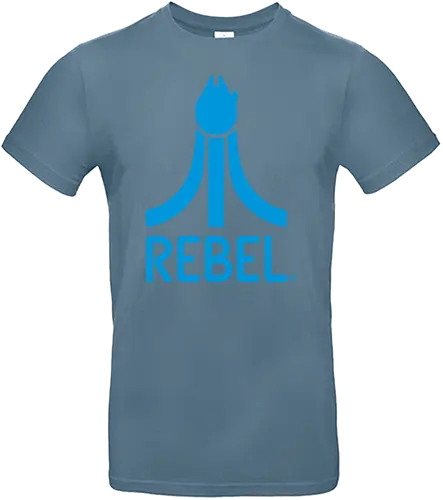 Retro Rebel - atari, mashup, logo, space opera, rebel - Standard T-Shirt