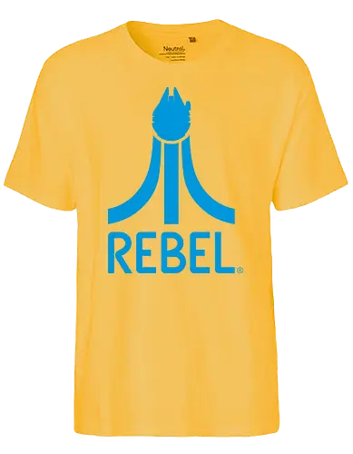 Retro Rebel - atari, mashup, logo, space opera, rebel - Fairtrade T-Shirt