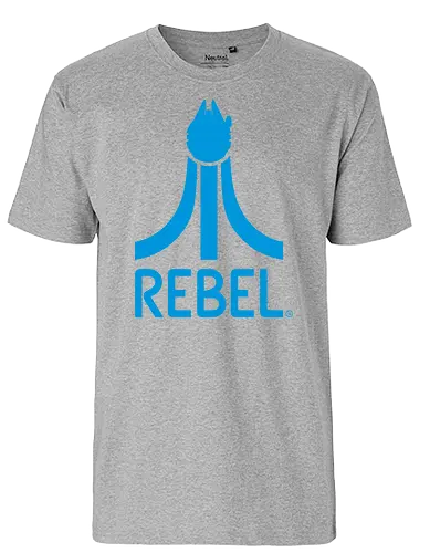 Retro Rebel - atari, mashup, logo, space opera, rebel - Fairtrade T-Shirt