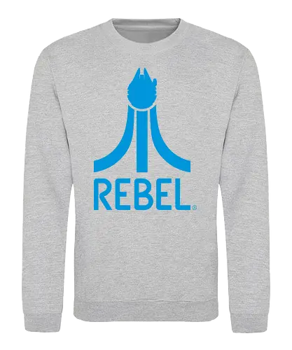 Retro Rebel - atari, mashup, logo, space opera, rebel - Sweatshirt