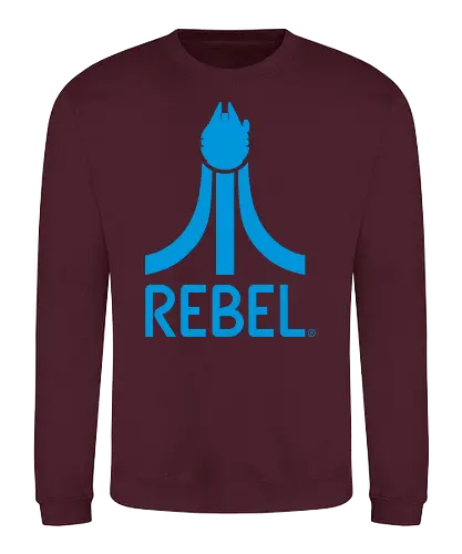 Retro Rebel - atari, mashup, logo, space opera, rebel - Sweatshirt